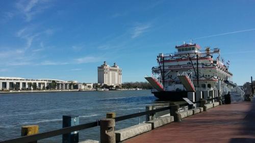 Georgia Queen docked at Savannah, Georgia December 25, 2017